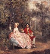 Thomas Gainsborough Conversation in a Park oil painting